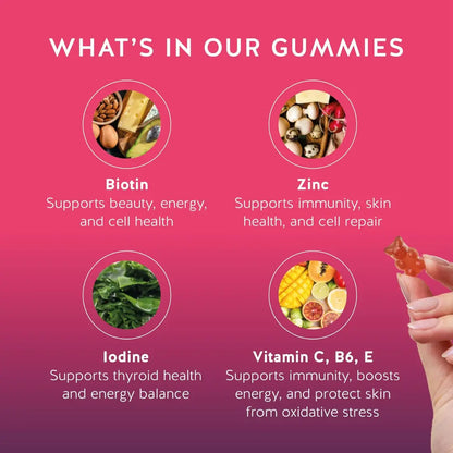 Rainlyx Biotin Hair Growth Gummies — Less Hair Loss, More Confidence