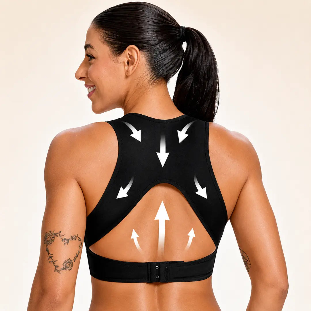 Posturé Bra — Women's Wireless Postural Correction Bra, Soft Breathable Moulded Cups, Yoga Fitness Sportswear for Gym & Daily Training