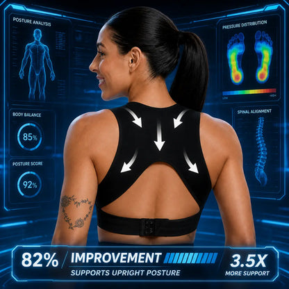 Posturé Bra — Women's Wireless Postural Correction Bra, Soft Breathable Moulded Cups, Yoga Fitness Sportswear for Gym & Daily Training