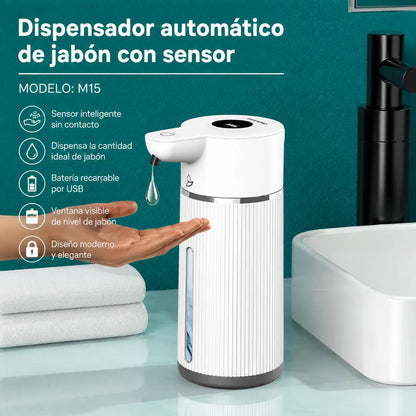 Rainlyx Distributeur de Savon Automatique, Imperméable, Essentiel pour la Maison