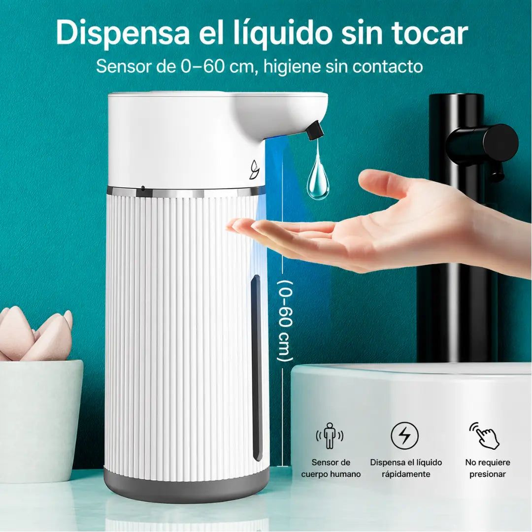 Rainlyx Distributeur de Savon Automatique, Imperméable, Essentiel pour la Maison