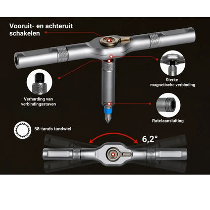Rainlyx Set de 24 tournevis magnétiques en 1, kit d'outils de précision multi-embouts pour réparation et assemblage de meubles