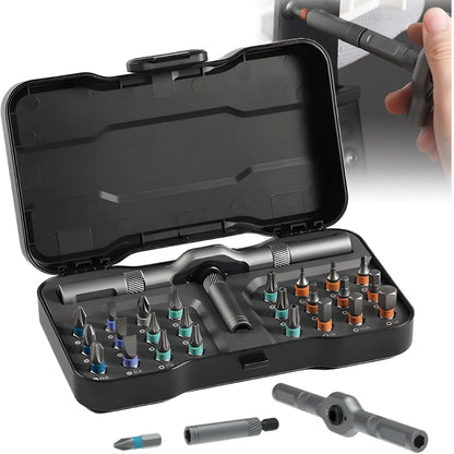 Rainlyx Set de 24 tournevis magnétiques en 1, kit d'outils de précision multi-embouts pour réparation et assemblage de meubles