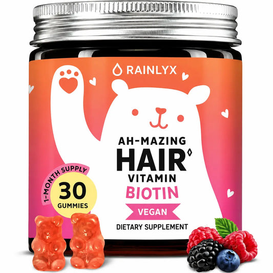 Rainlyx Biotin Hair Growth Gummies — Less Hair Loss, More Confidence