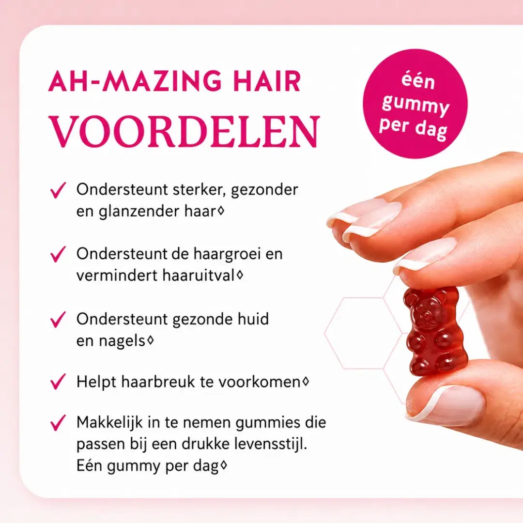 Rainlyx Biotine Haargroei Gummies — Minder Haaruitval, Meer Zelfvertrouwen