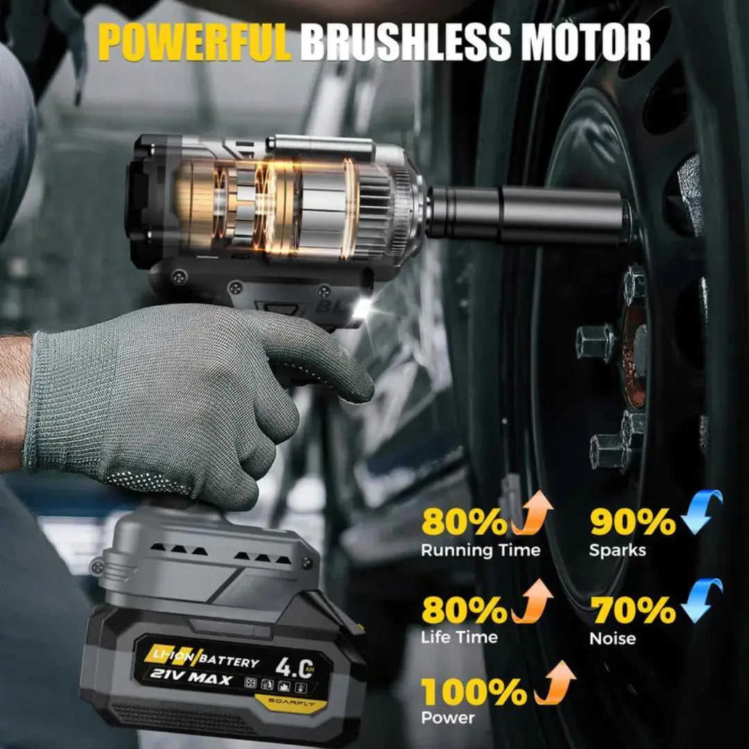 RAINLYX G9 3-in-1 Cordless Impact Wrench, Drill & Screwdriver — Brushless Motor, High-Torque Power Tool for Automotive Use