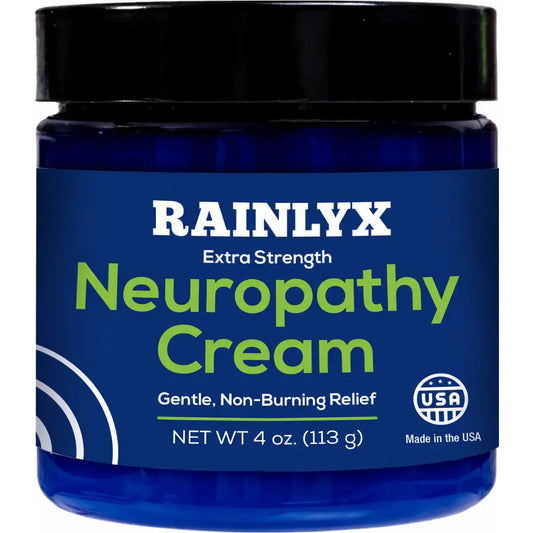 Rainlyx Crema para la Neuropatía - Crema Calmante para Pies, Piernas, Manos, etc. Aloe, Manteca de Karité, Clavo Suave, Cuidado Corporal Hidratante Diario