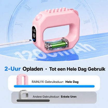 RAINLYX Fascia Ring Massageapparaat — Verlicht een gespannen taille en rugpijn door lang zitten, Vibratieriem voor diepe weefselmassage, ideaal voor postpartum herstel, 9 standen, snoerloos