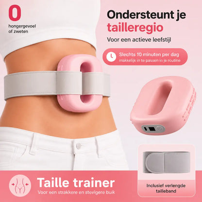 RAINLYX Fascia Ring Massageapparaat — Verlicht een gespannen taille en rugpijn door lang zitten, Vibratieriem voor diepe weefselmassage, ideaal voor postpartum herstel, 9 standen, snoerloos