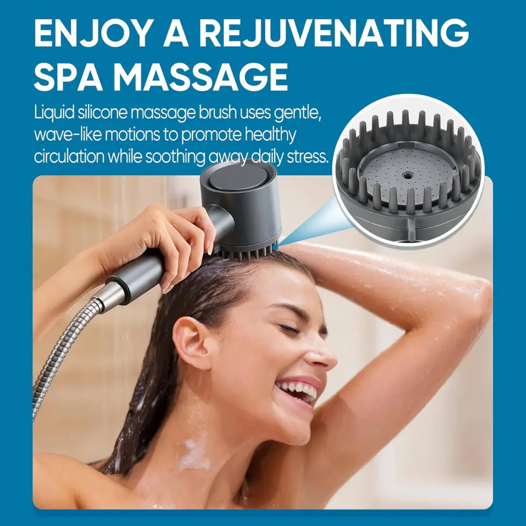 Rainlyx Filtered Shower Head with Handheld, High Pressure Water Flow Multiple Modes,Power Wash for Hard Water, with ON/OFF Switch for Pets Bath