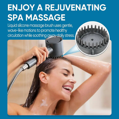 Rainlyx Filtered Shower Head with Handheld, High Pressure Water Flow Multiple Modes,Power Wash for Hard Water, with ON/OFF Switch for Pets Bath