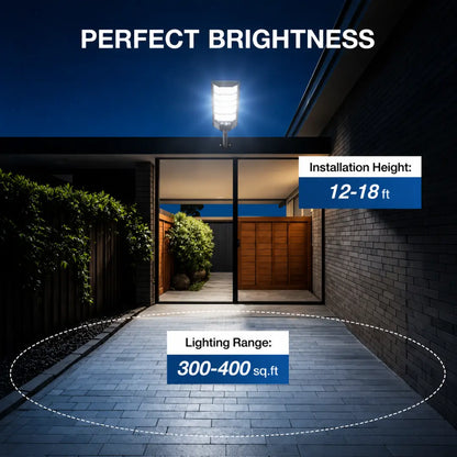 Rainlyx 2 Pack SolarBeam Outdoor Waterproof Motion Sensor LED Solar Powered Flood Light with Remote Control