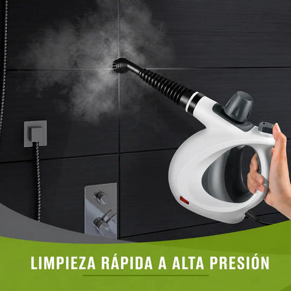Limpiador a vapor portátil con 12 accesorios, limpieza profunda para cocina, baño, hogar y automóvil
